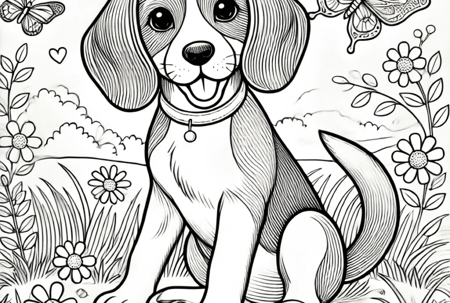 Rescue Beagle Coloring Sheets